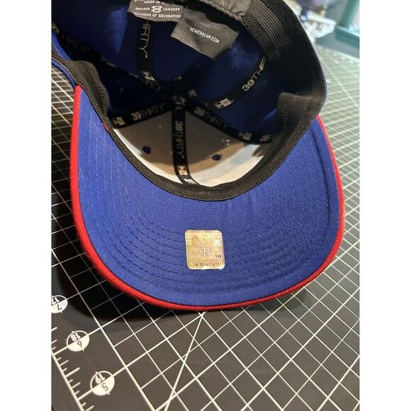 New Era 39Thirty NFL Giants Hat Large-XL Blue & Red Fly Your Own Flag Stay Shady - Picture 4 of 4